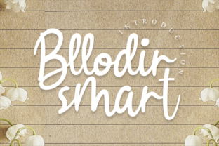 Bllodir Smart: A Handwritten Font for Engaging Visuals