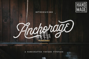 Discover Anchorage: A Handcrafted Vintage Font for Editorial Charm
