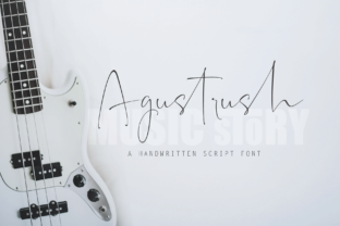 Elevate Your Brand with Agustrush: A Premium Handwritten Font