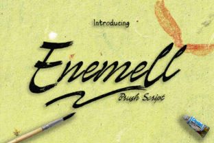 Enemell: A Playful Script Font for Editorial Charm