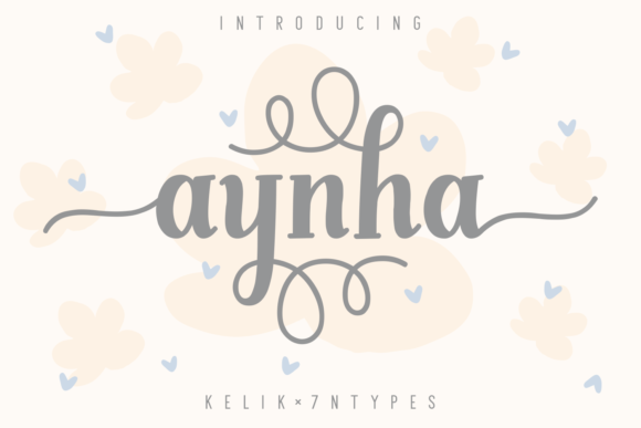 Enhance Your Brand with Aynha: A Sweet, Soft Hand-Lettered Font