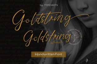 Goldstring: A Handwritten Font for Distinctive Web Design