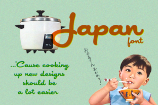 Japan: A Playfully Nostalgic Font for Creative Branding