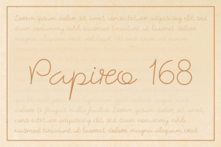 Papiro 168: A Versatile Handwritten Font for Elegant Branding