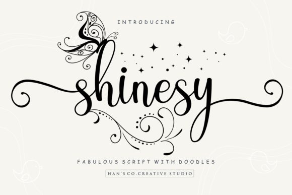 Shinesy: A Handwritten Font for Elegant Editorial Design