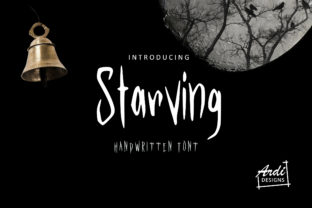 Starving: A Handwritten Font for Enchanting Editorial Design