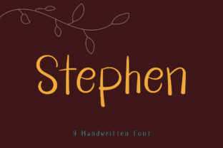 Stephen: A Charming Handwritten Font for Crafters