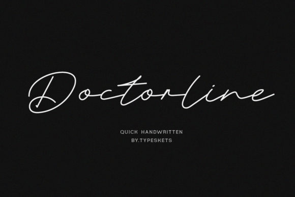 Transform Your Brand with Doctorline: A Premium Handwritten Font